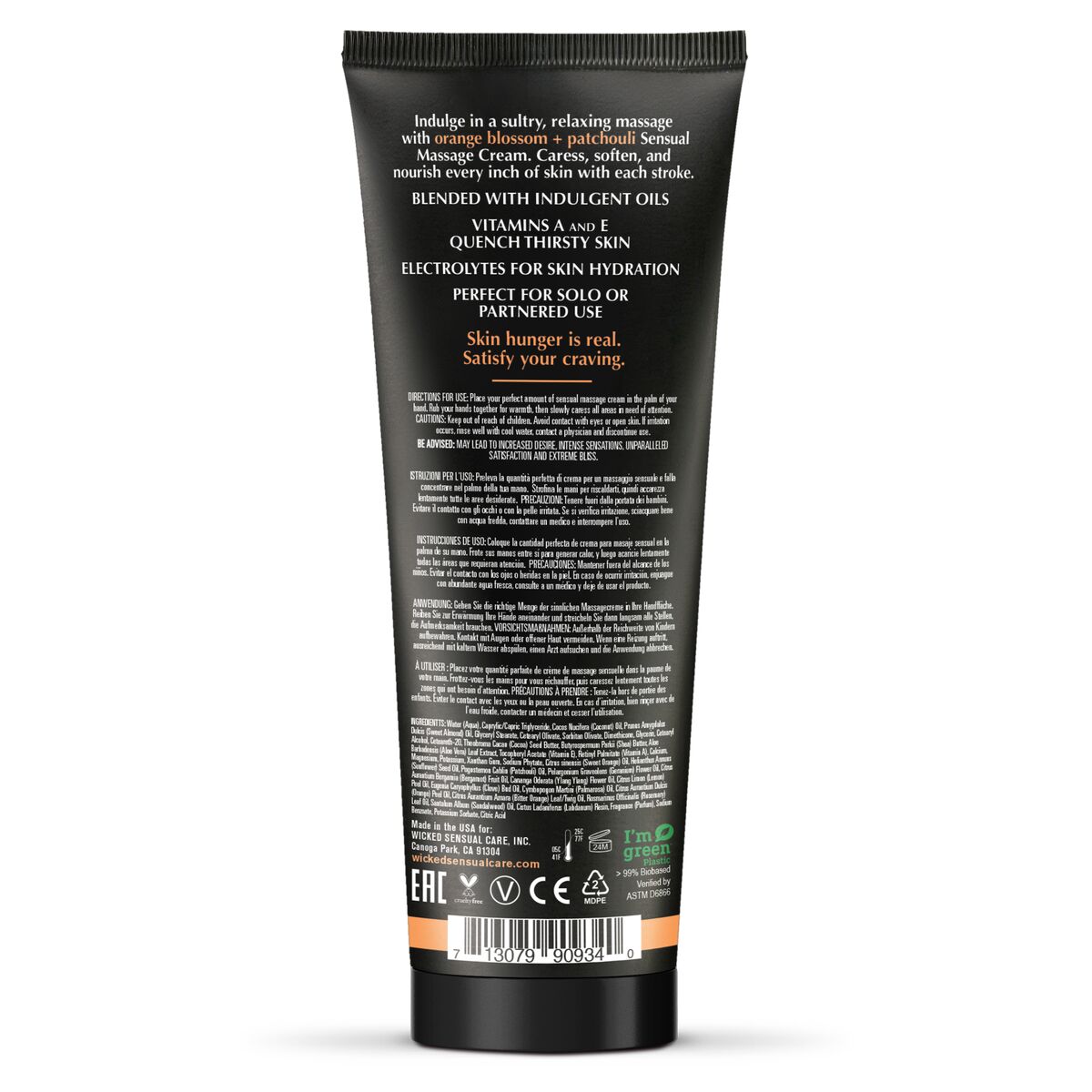 Massagecreme Wicked Sensual Care 120 ml Orange